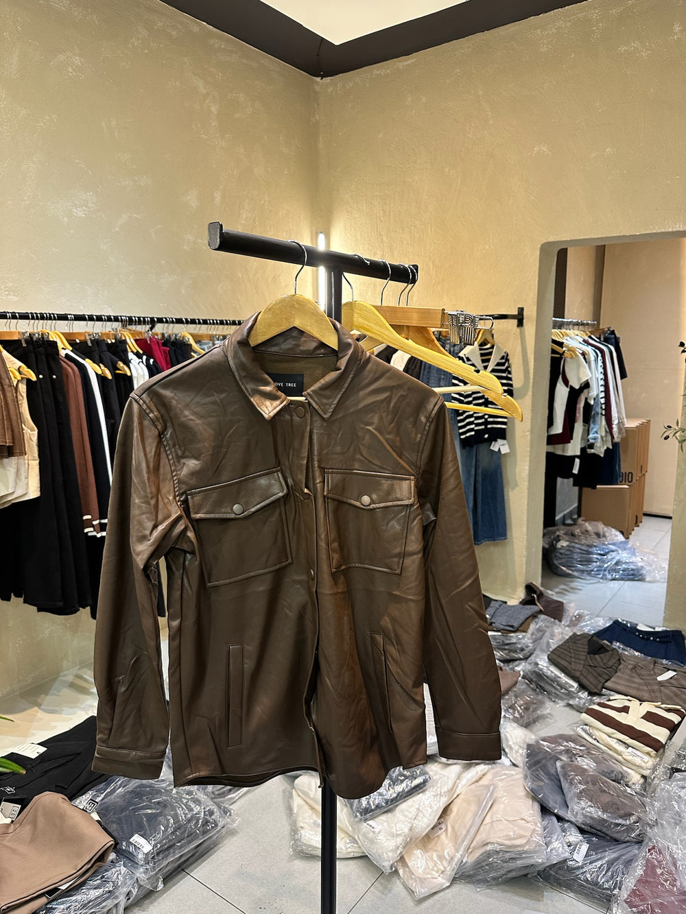 Sobrecamisa Leather Brown