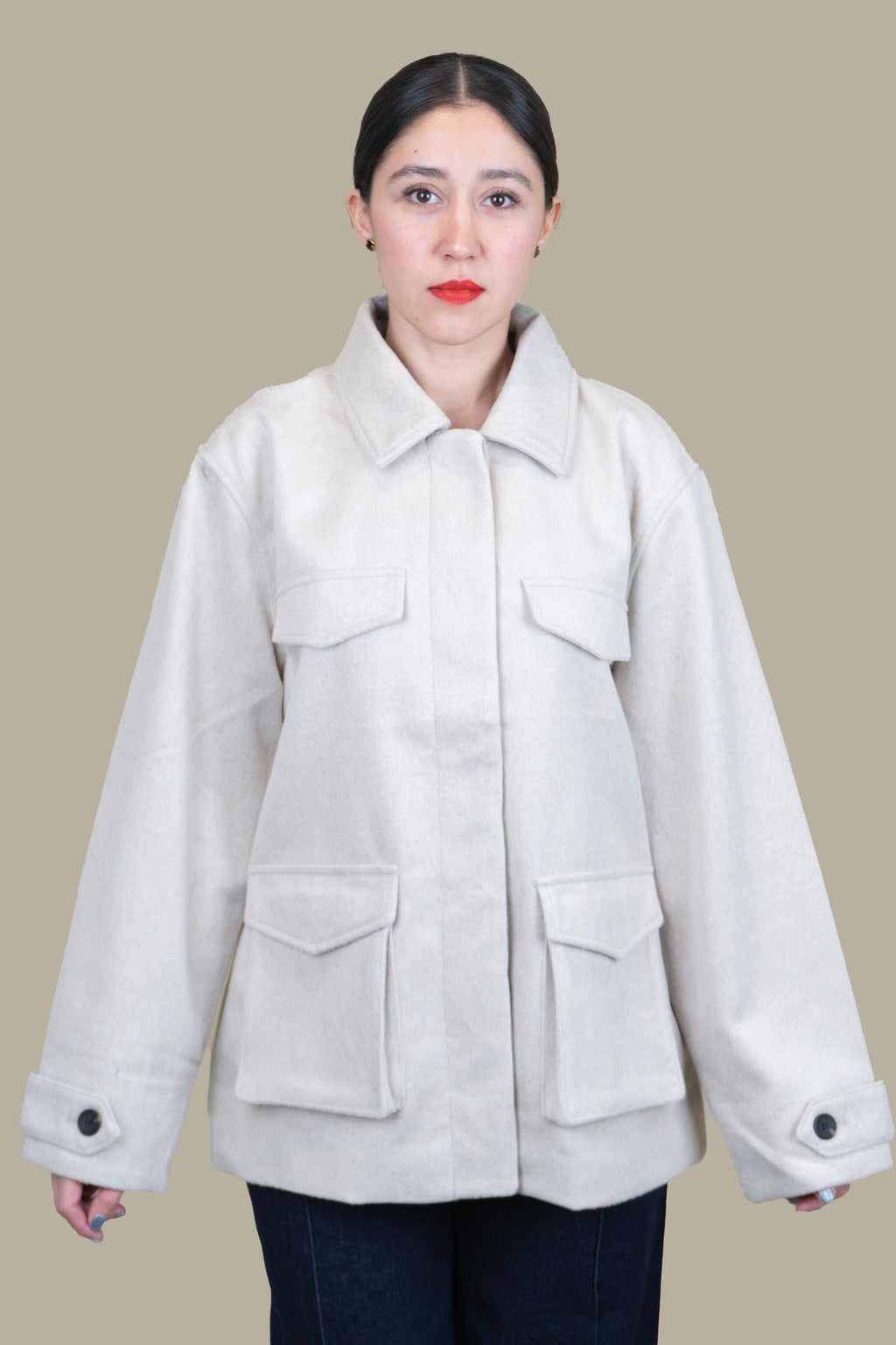 Abrigo Utility Wool Beige