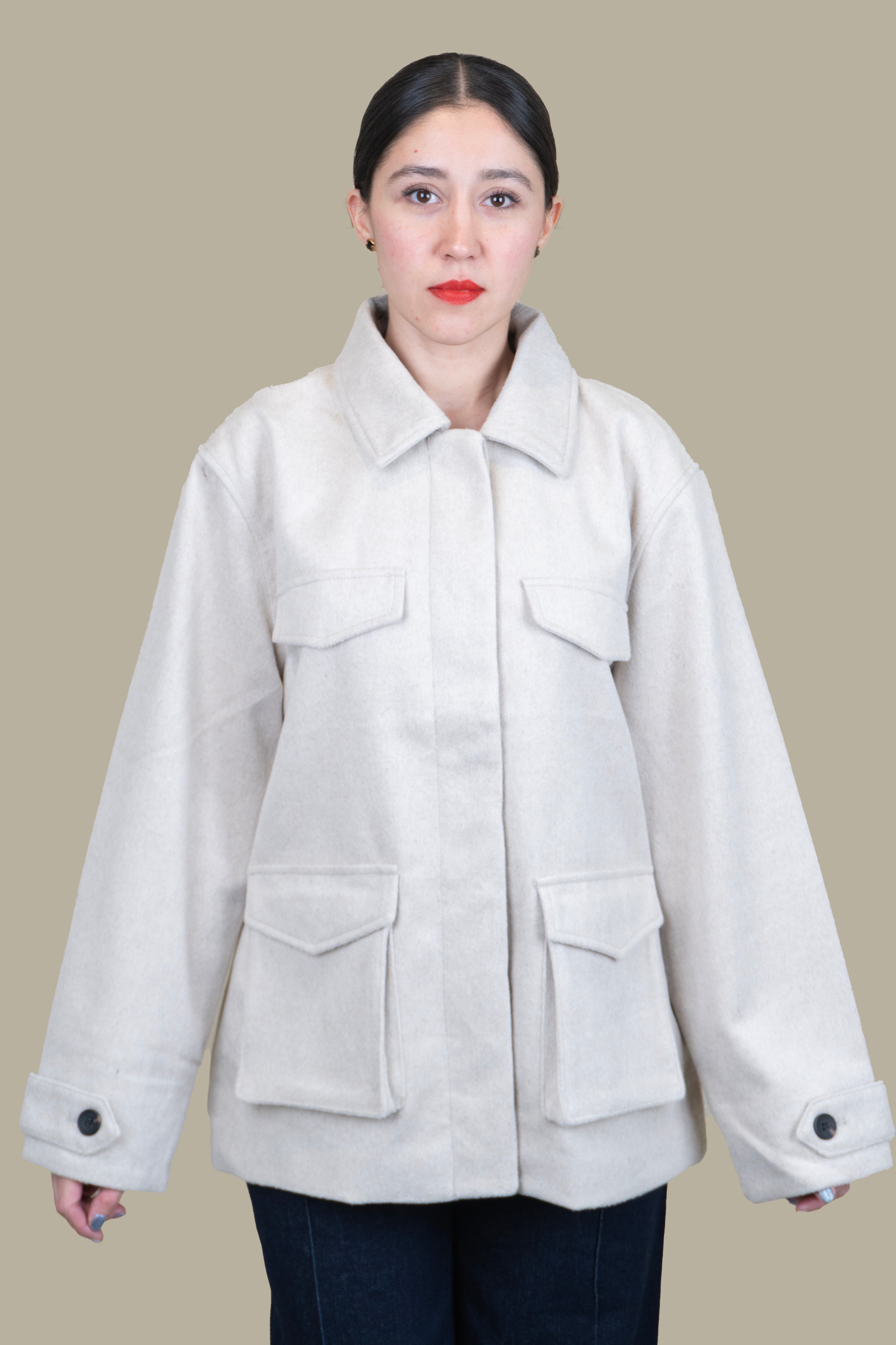 Abrigo Utility Wool Beige